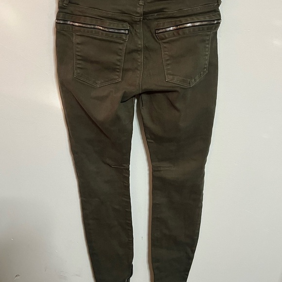 H & M Imperfection Green Jeans Sz 25 - Picture 7 of 10